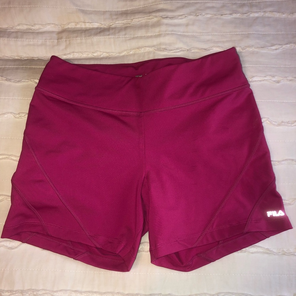Fila Pink Biker Shorts